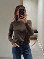 Farah pulletje met detail kaki