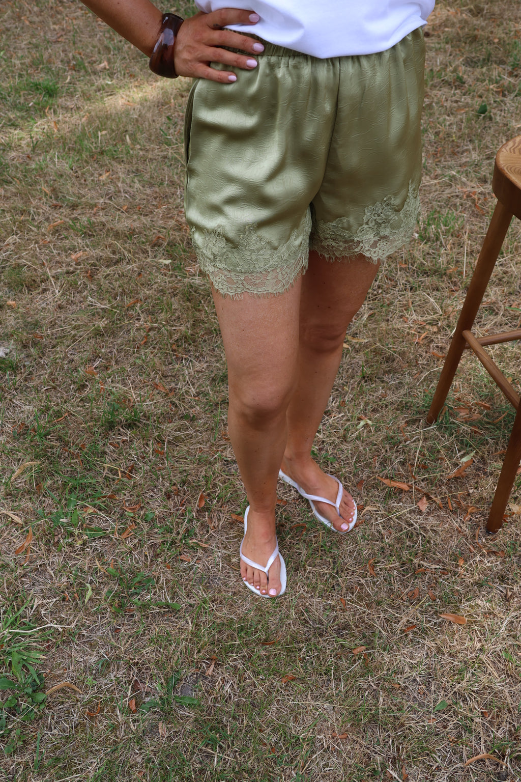 Liv lace short groen