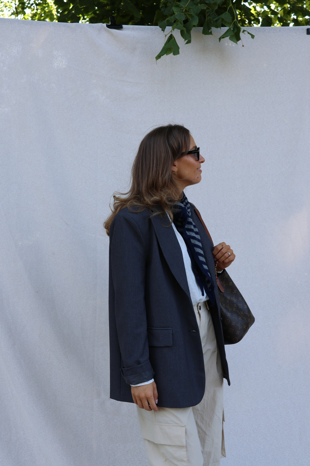 Lune blazer grijs