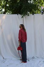 Roxanne geruit hemd rood