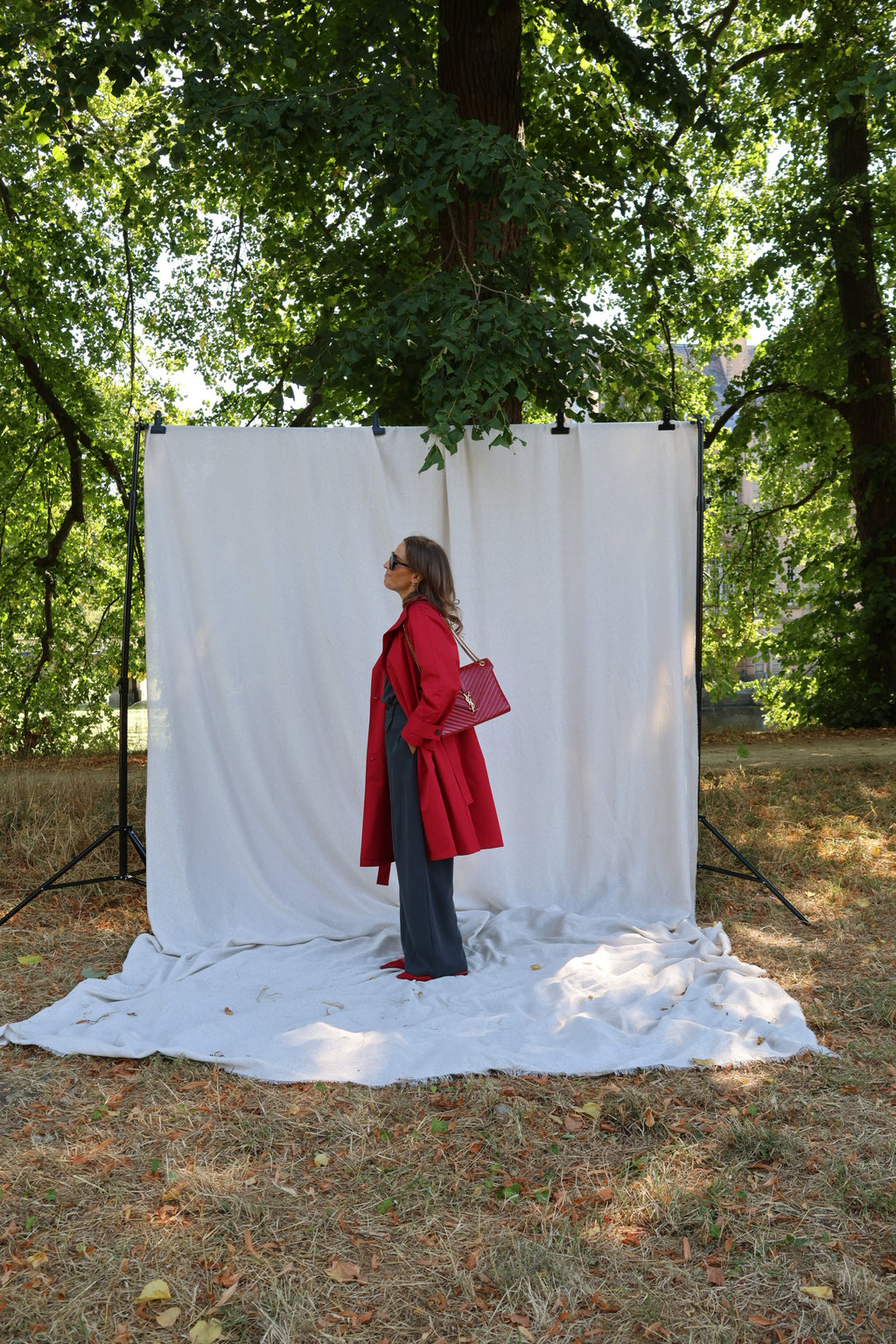 Chiara trenchcoat rood