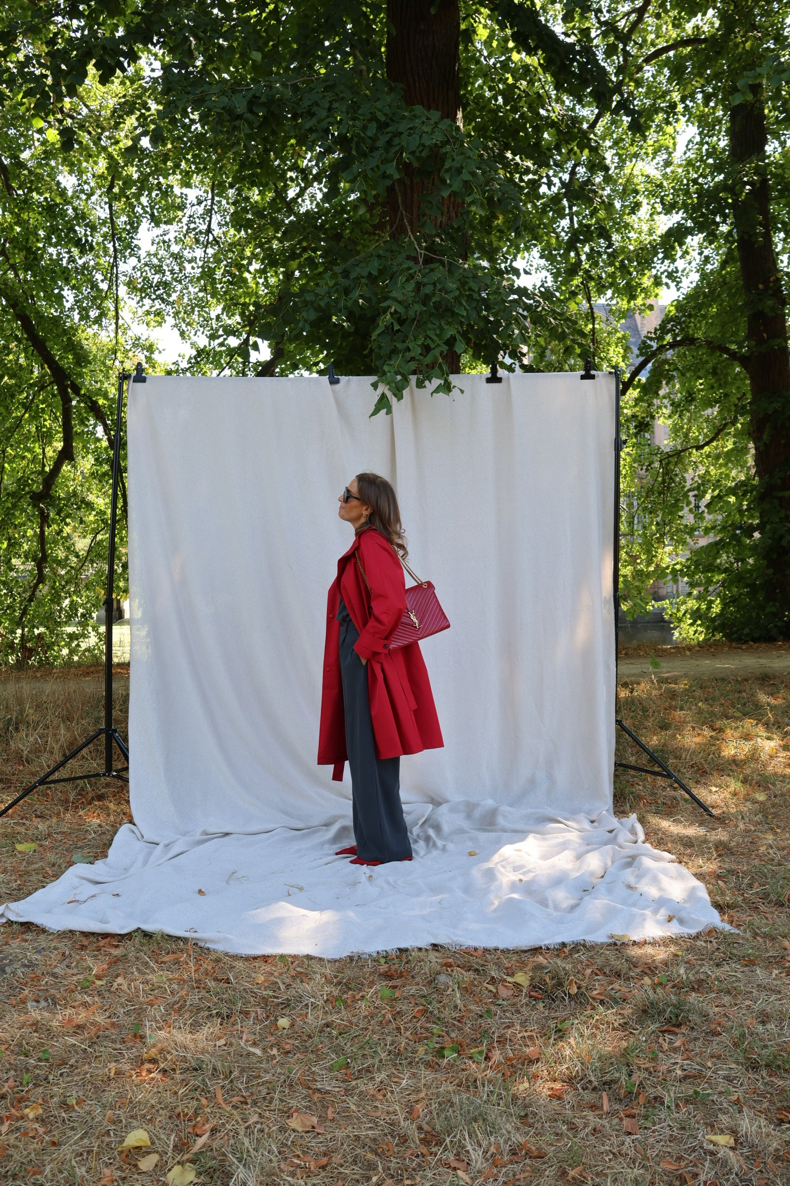 Chiara trenchcoat rood