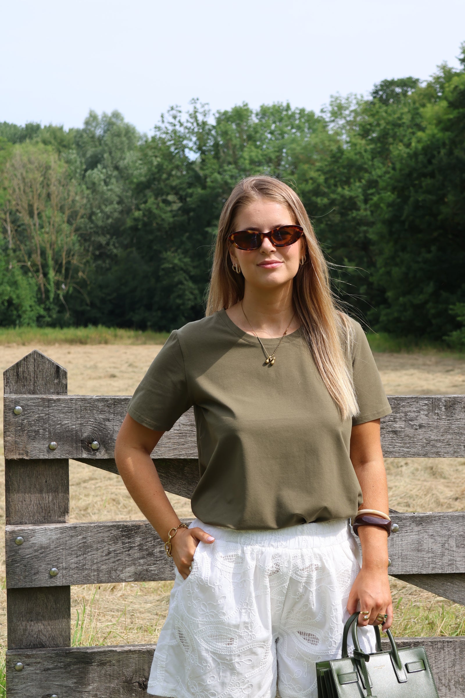Belle T-shirt kaki