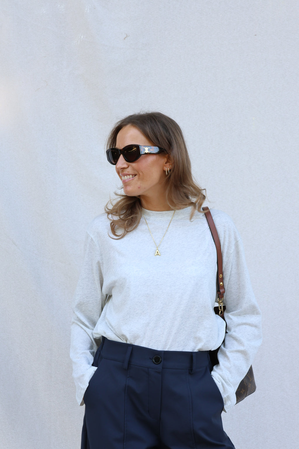 Aster longsleeve grijs