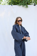 Veerle cropped jasje marine