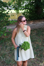 Pippa halter jurk groen