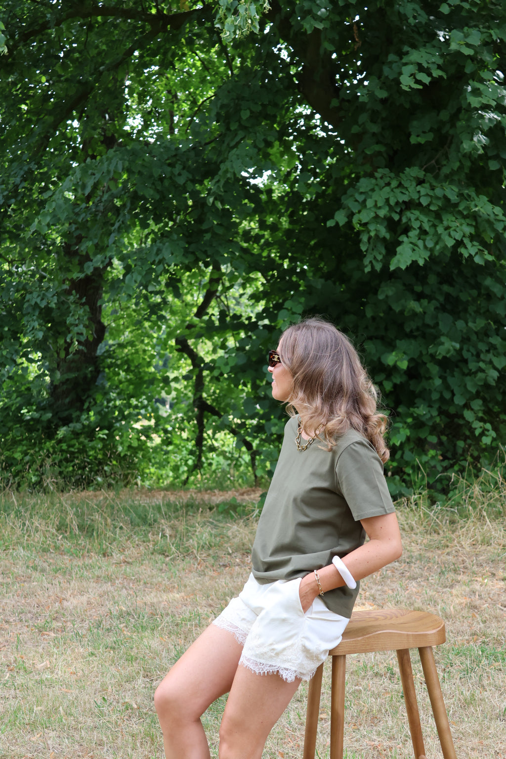 Belle T-shirt kaki