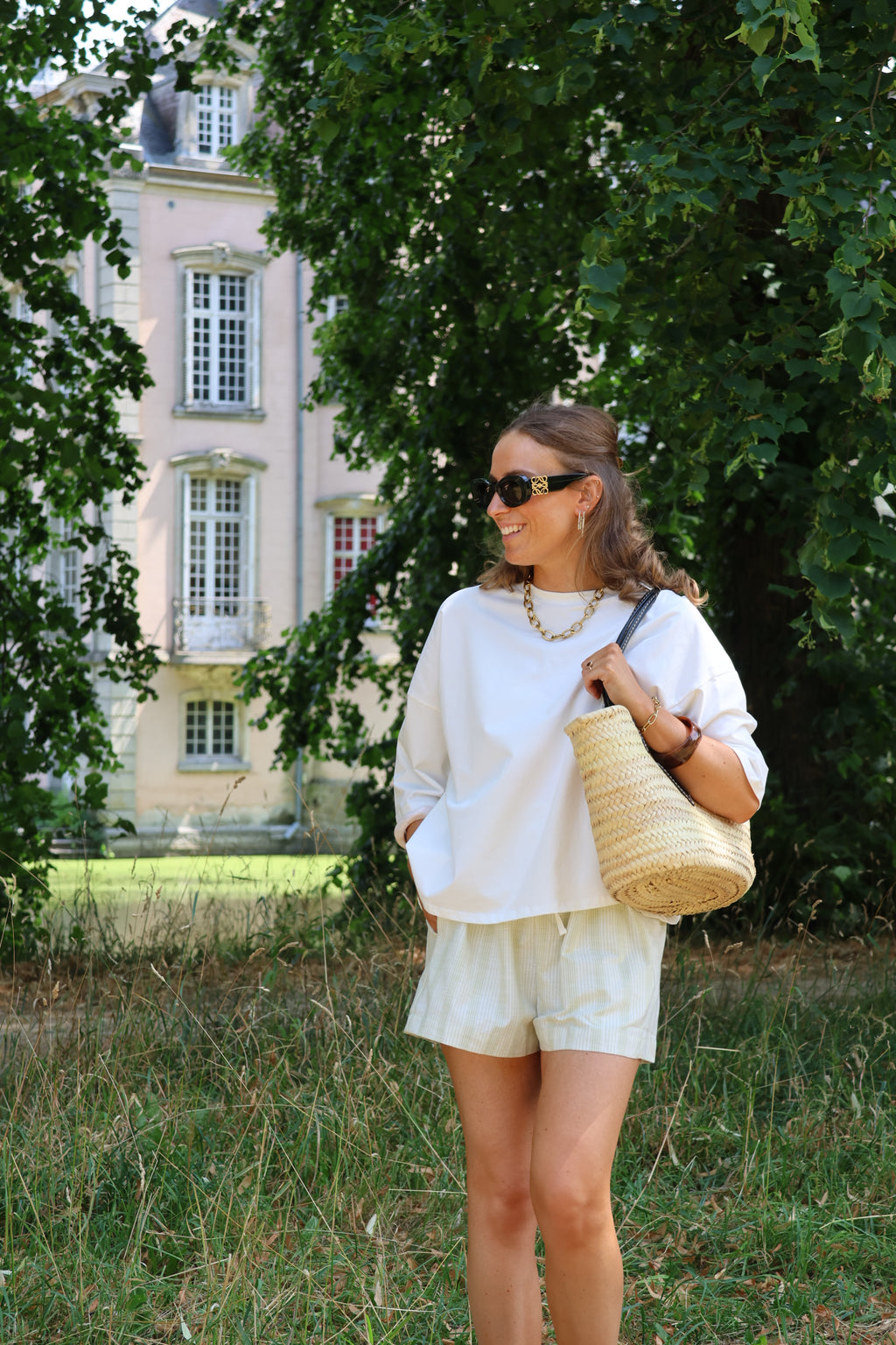 Renée gestreepte short