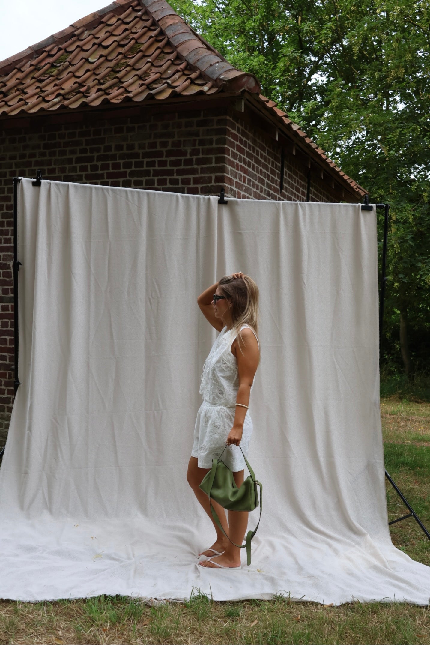 Romy broderie short wit