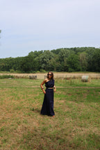 Rosie one shoulder top marine