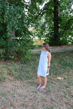 Pippa halter jurk lichtblauw