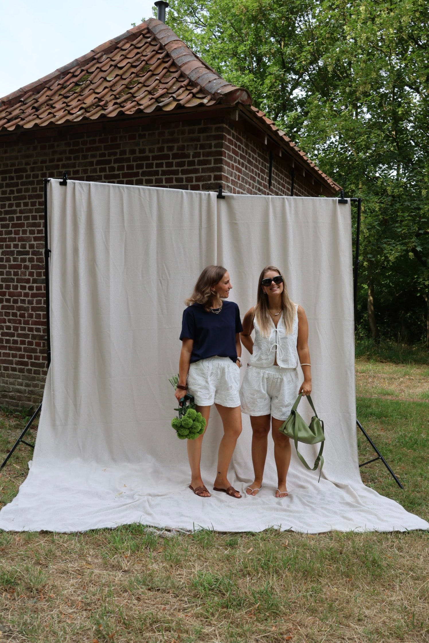 Romy broderie short wit