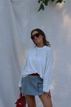Aster longsleeve wit