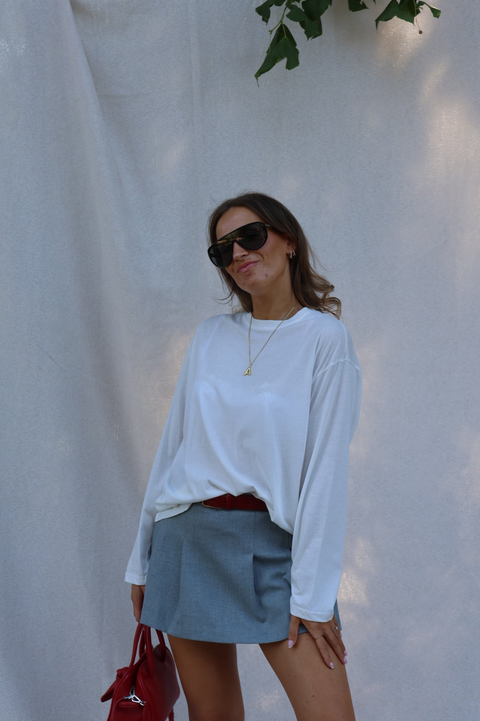 Aster longsleeve wit