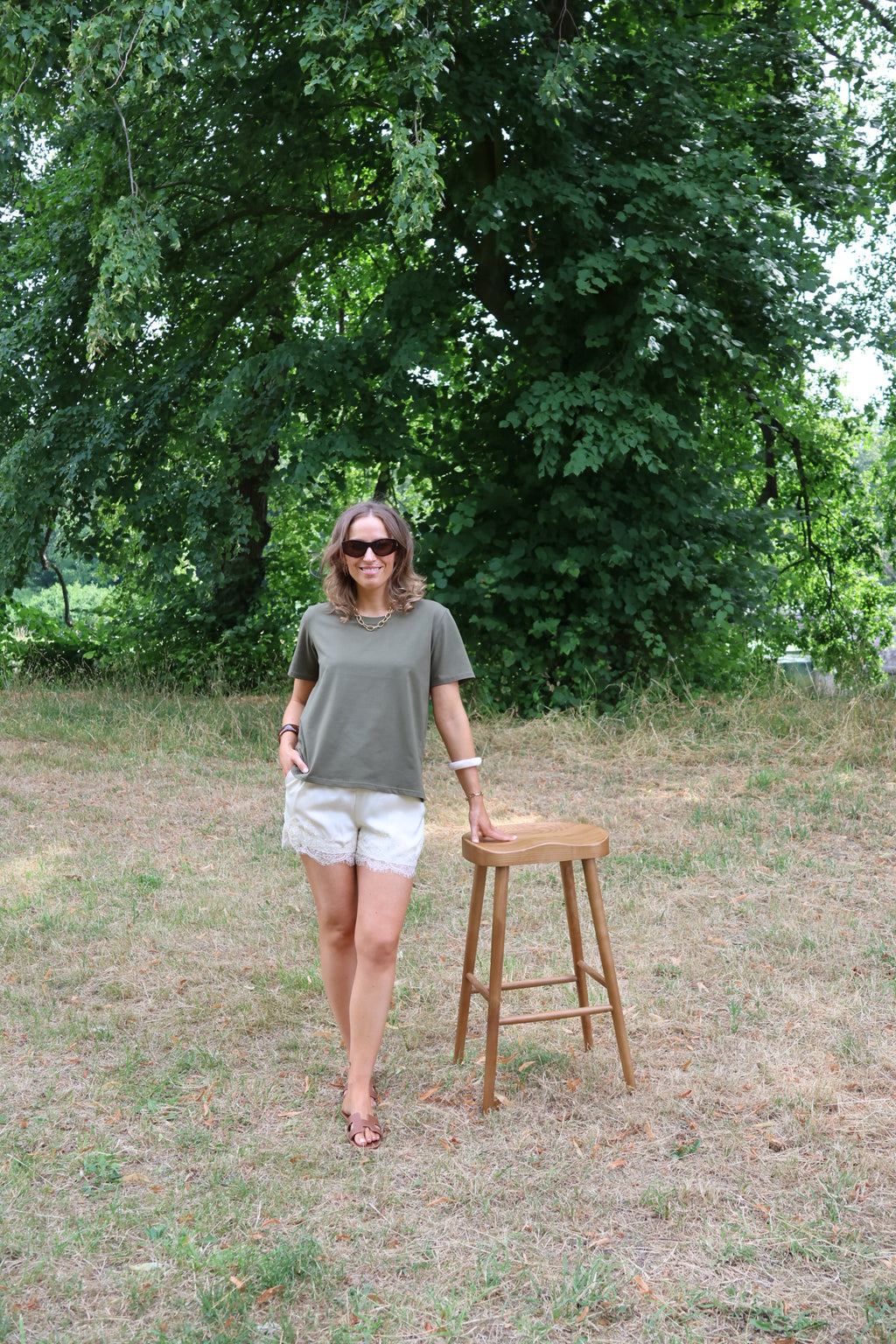 Belle T-shirt kaki