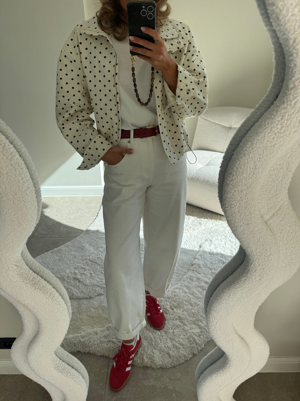 Ophélie balloon jeans wit