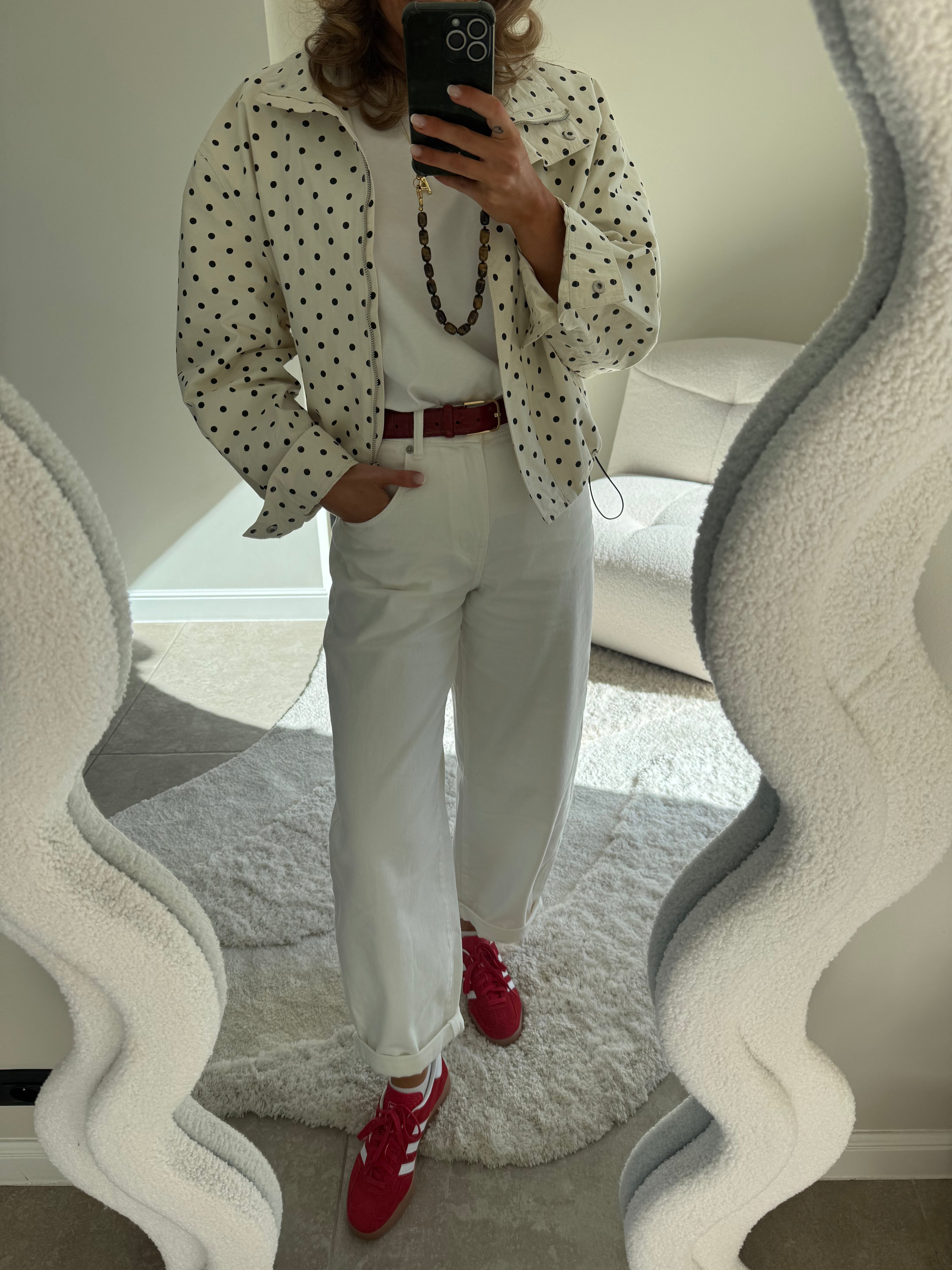Ophélie balloon jeans wit