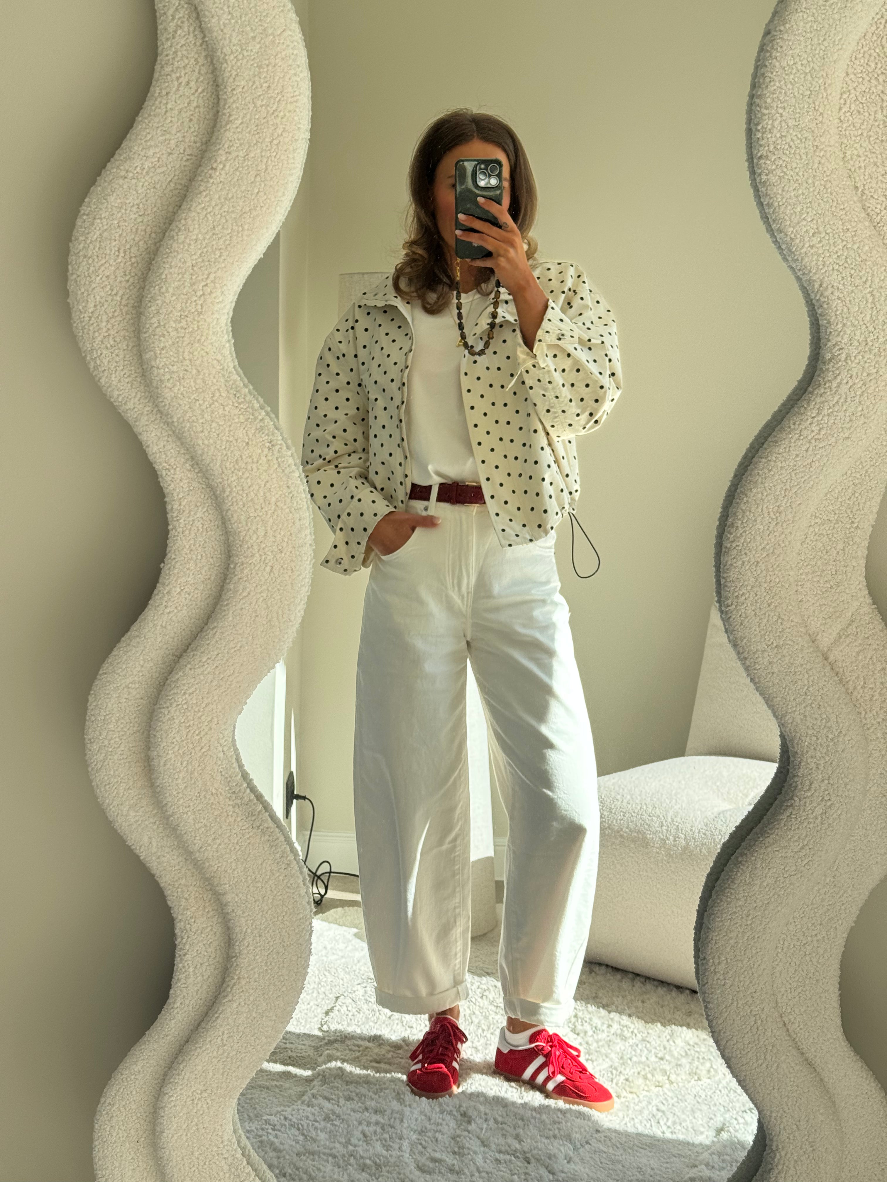 Ophélie balloon jeans wit