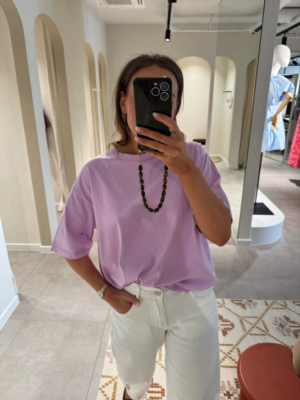 Boxy T-shirt lila