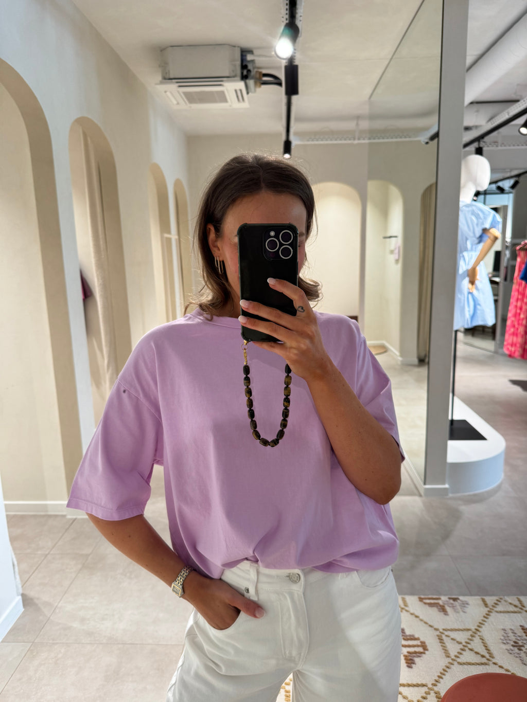 Boxy T-shirt lila