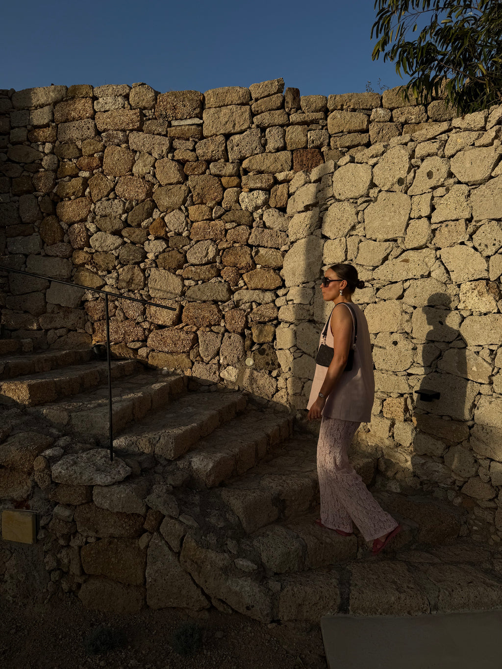 Olga lace trousers roze