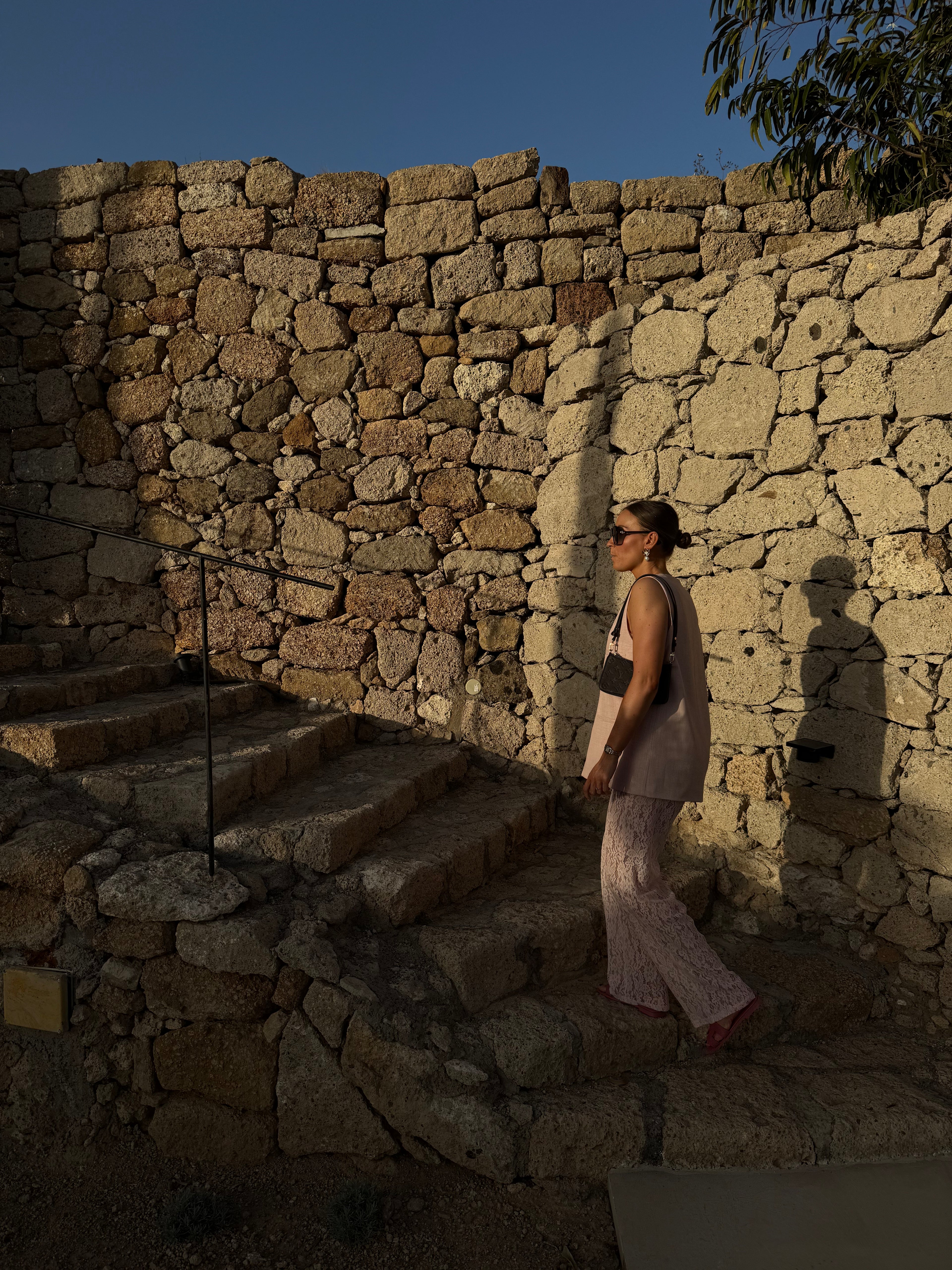 Olga lace trousers roze