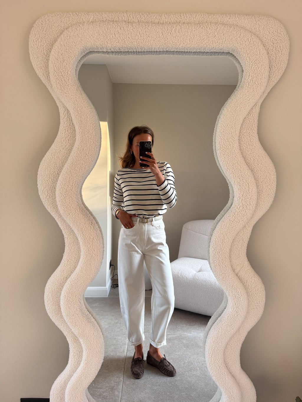 Florien balloon jeans wit