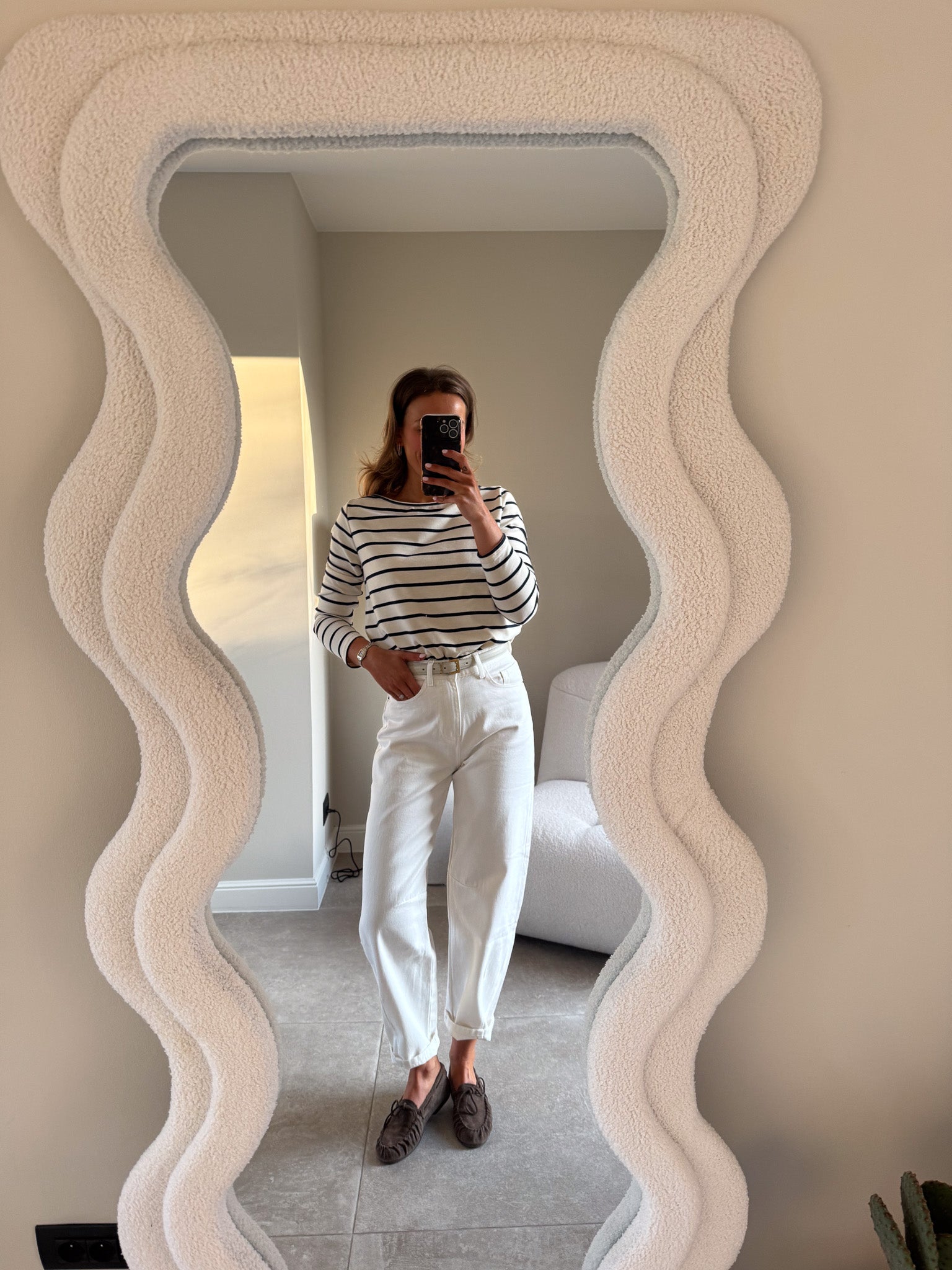 Florien balloon jeans wit