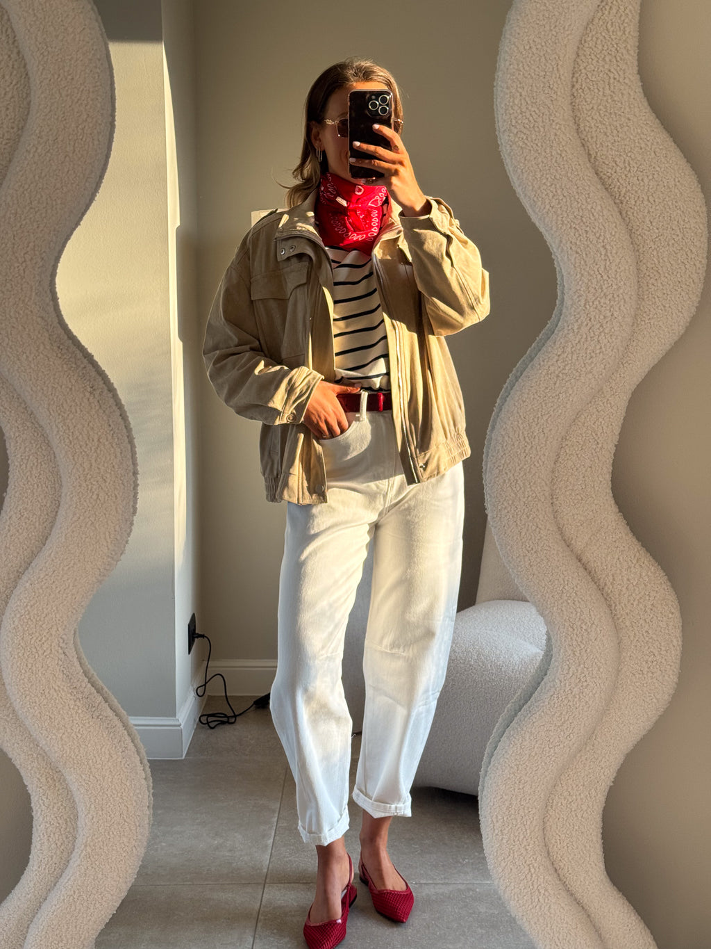 Florien balloon jeans wit