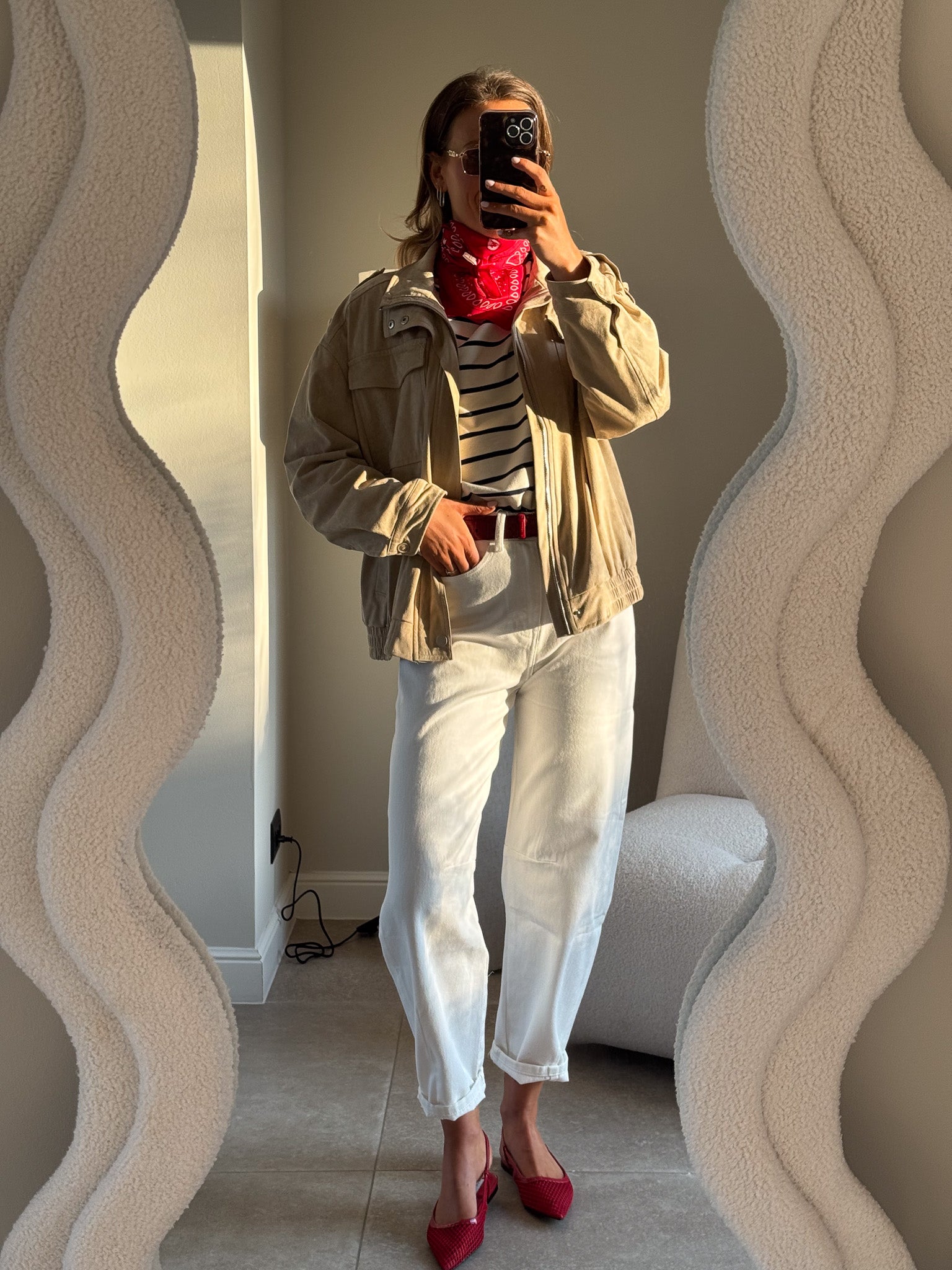 Florien balloon jeans wit