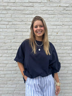 Gulia oversized T-shirt marine