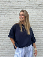 Gulia oversized T-shirt marine