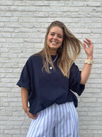 Gulia oversized T-shirt marine