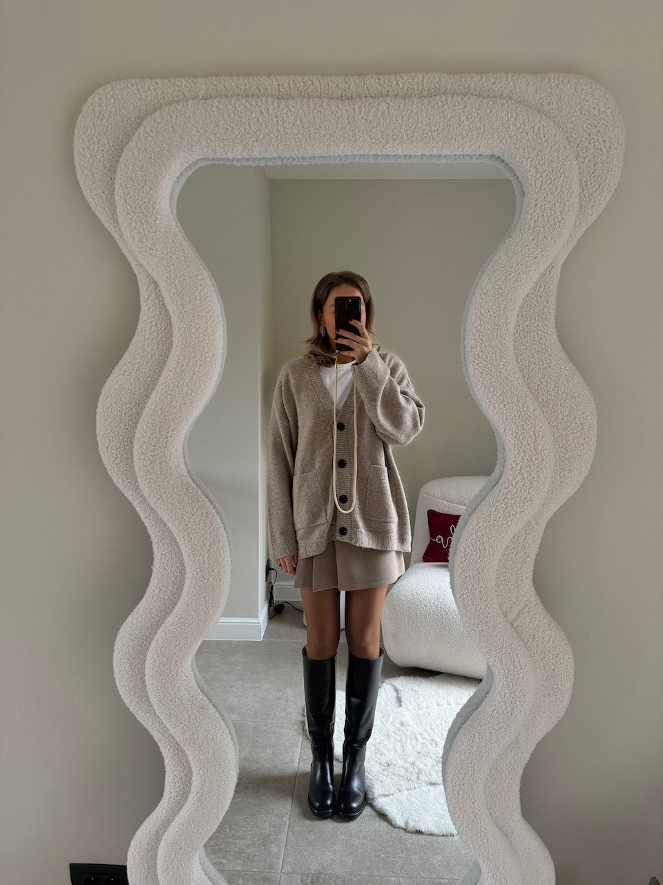 Maureen cardigan taupe