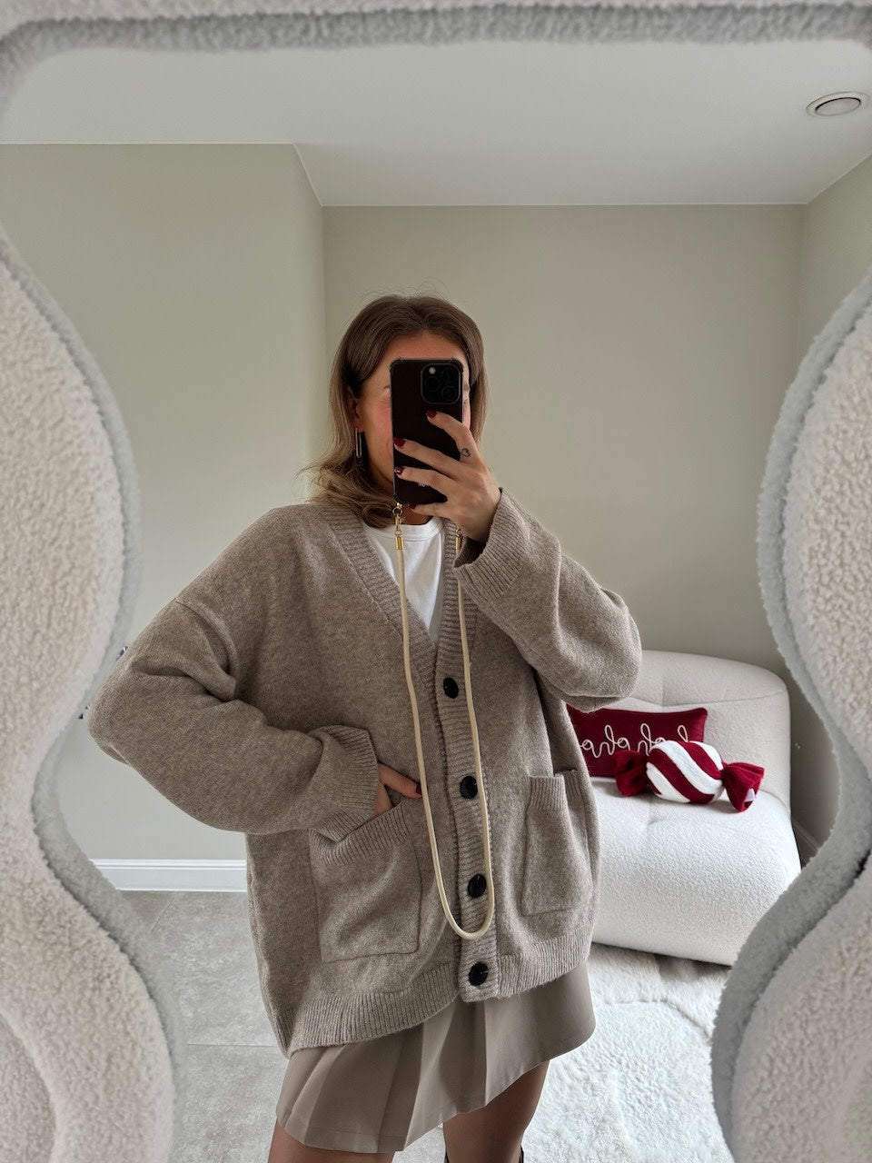 Maureen cardigan taupe