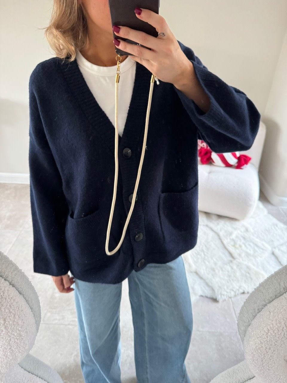 Maureen cardigan marine