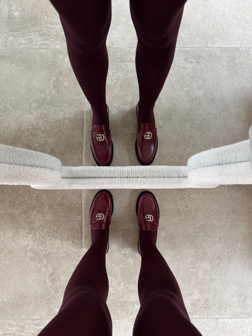 Collant opaque 50D bordeaux