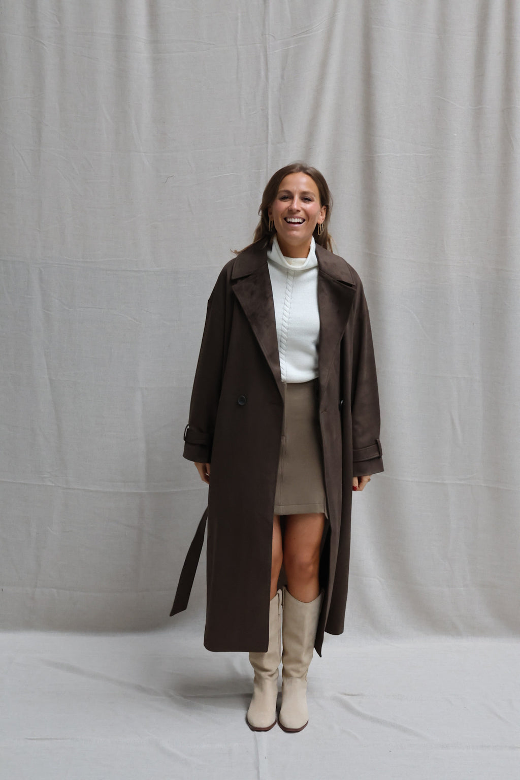 Nalou high neck top offwhite