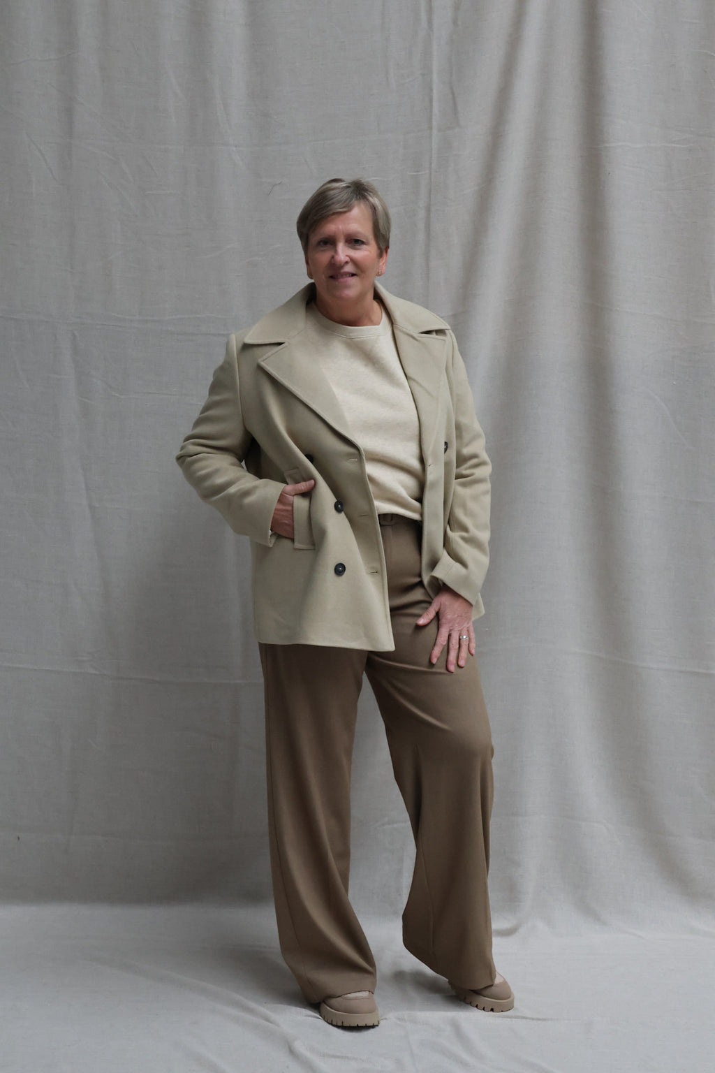 Gabrielle short coat soft camel