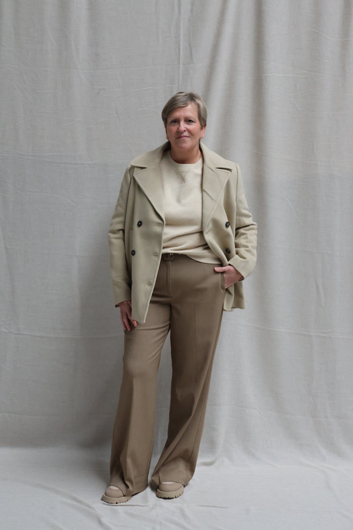 Gabrielle short coat soft camel