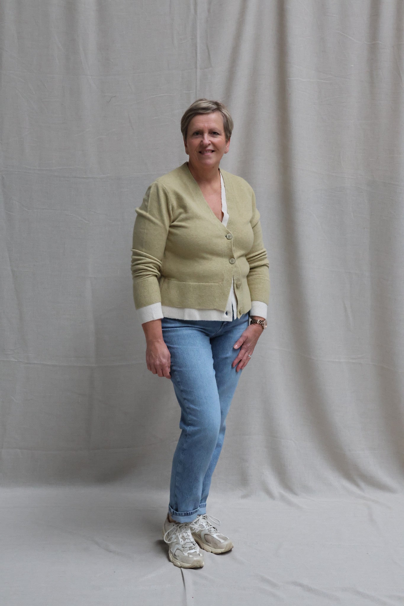 Fleur colorblock cardigan