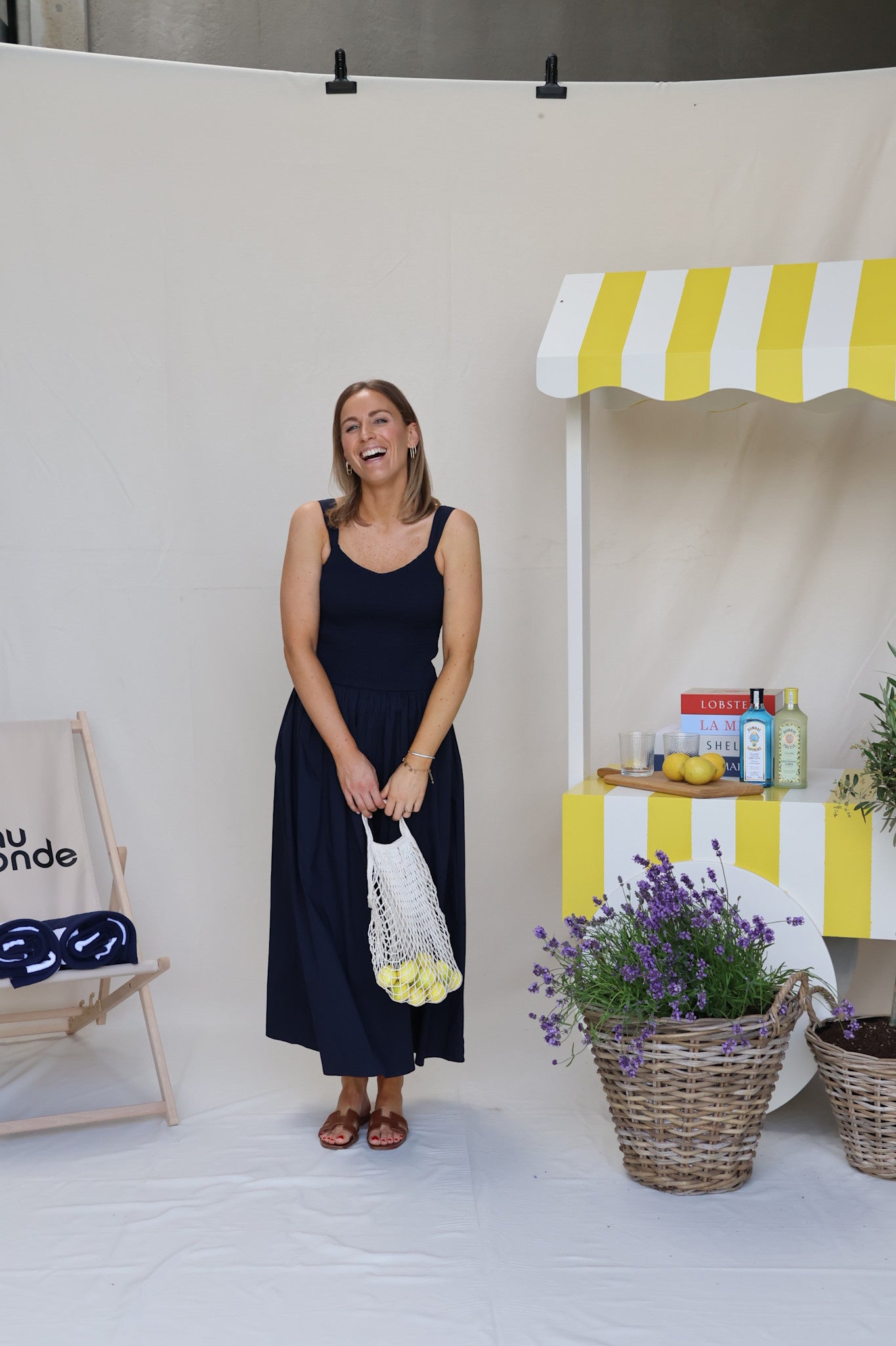 Caro dress marine