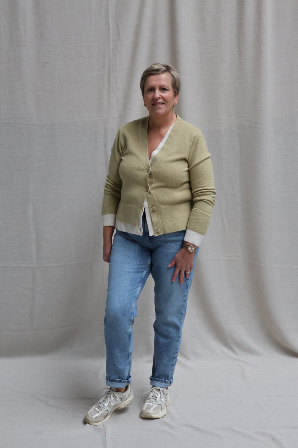 Fleur colorblock cardigan