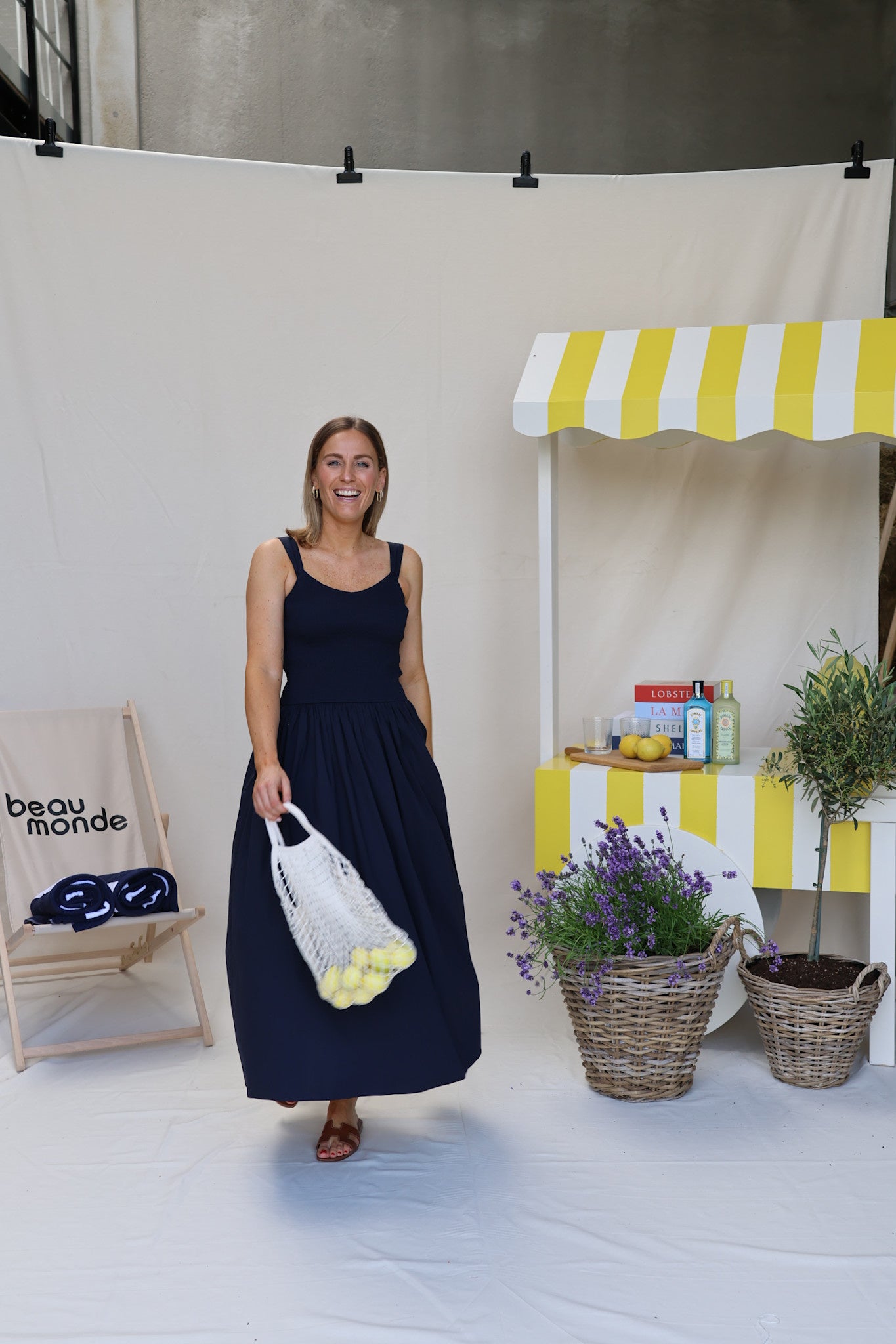 Caro dress marine