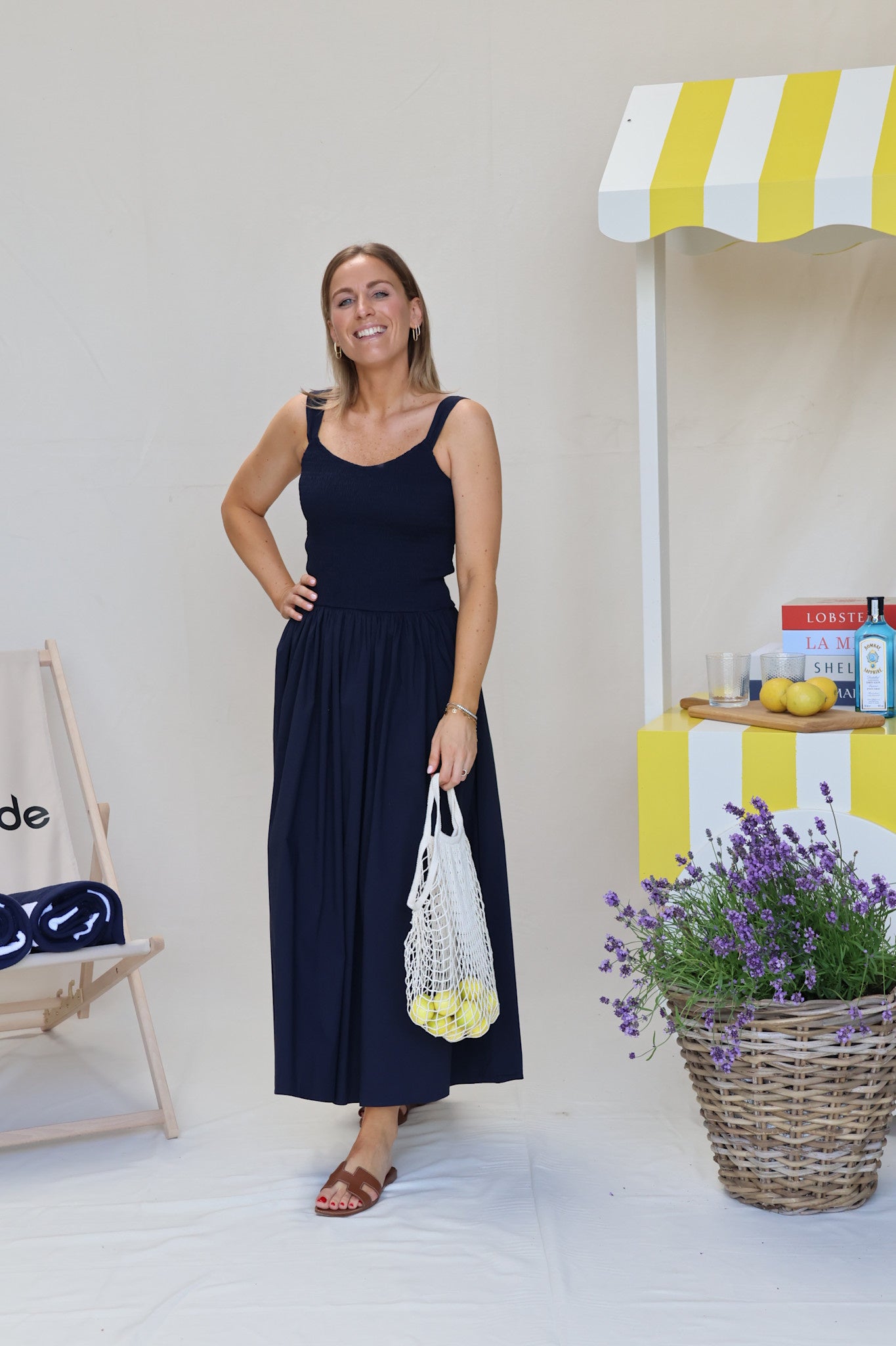 Caro dress marine