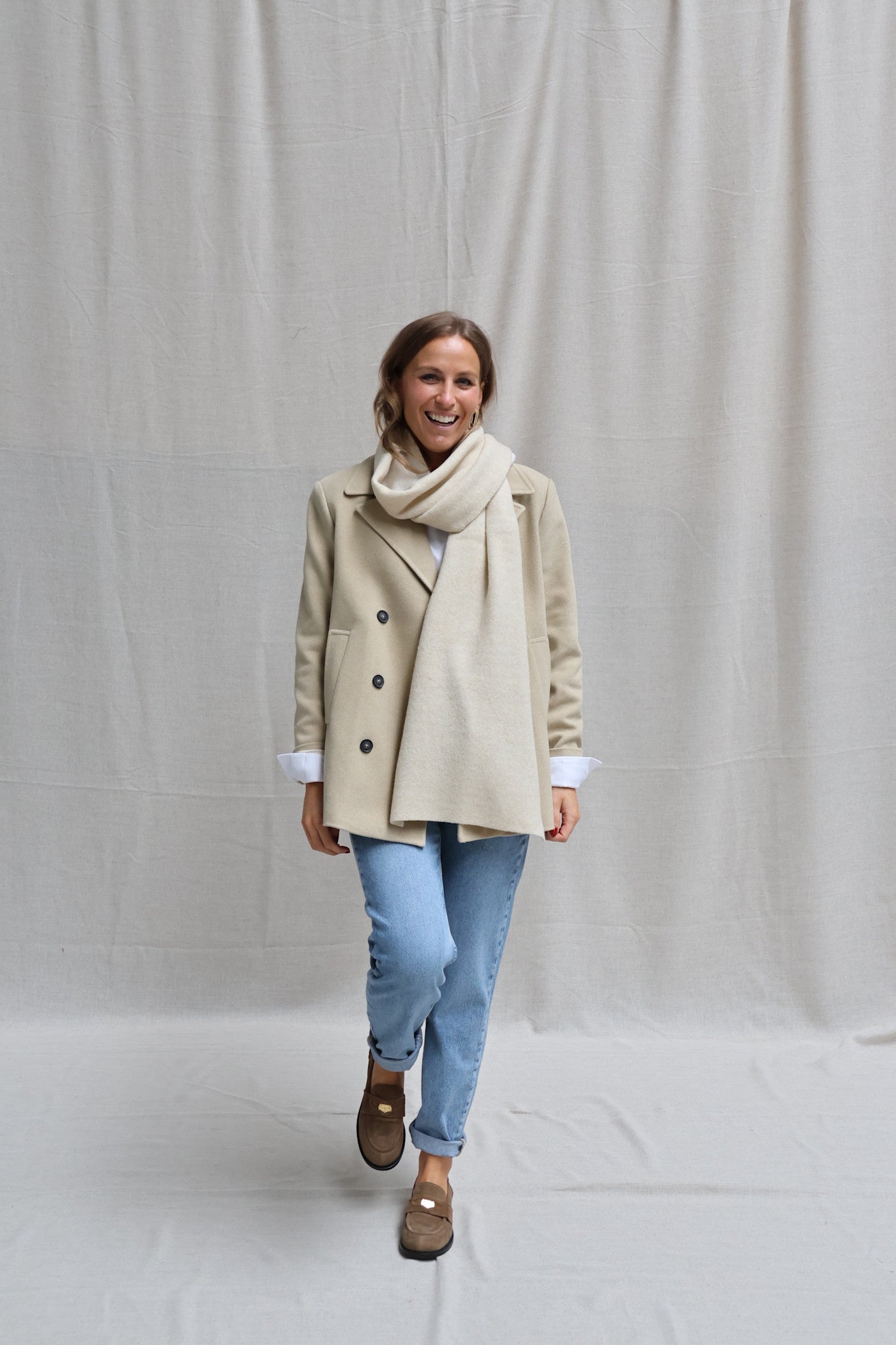 Gabrielle short coat soft camel