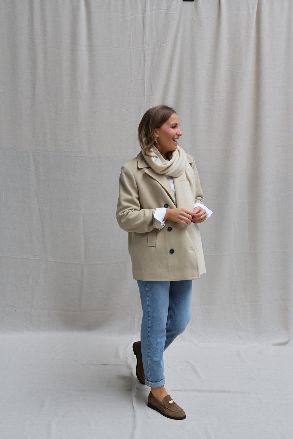Gabrielle short coat soft camel