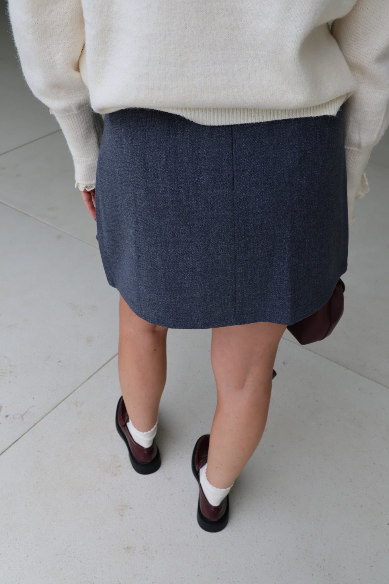 Elena mini skirt grey