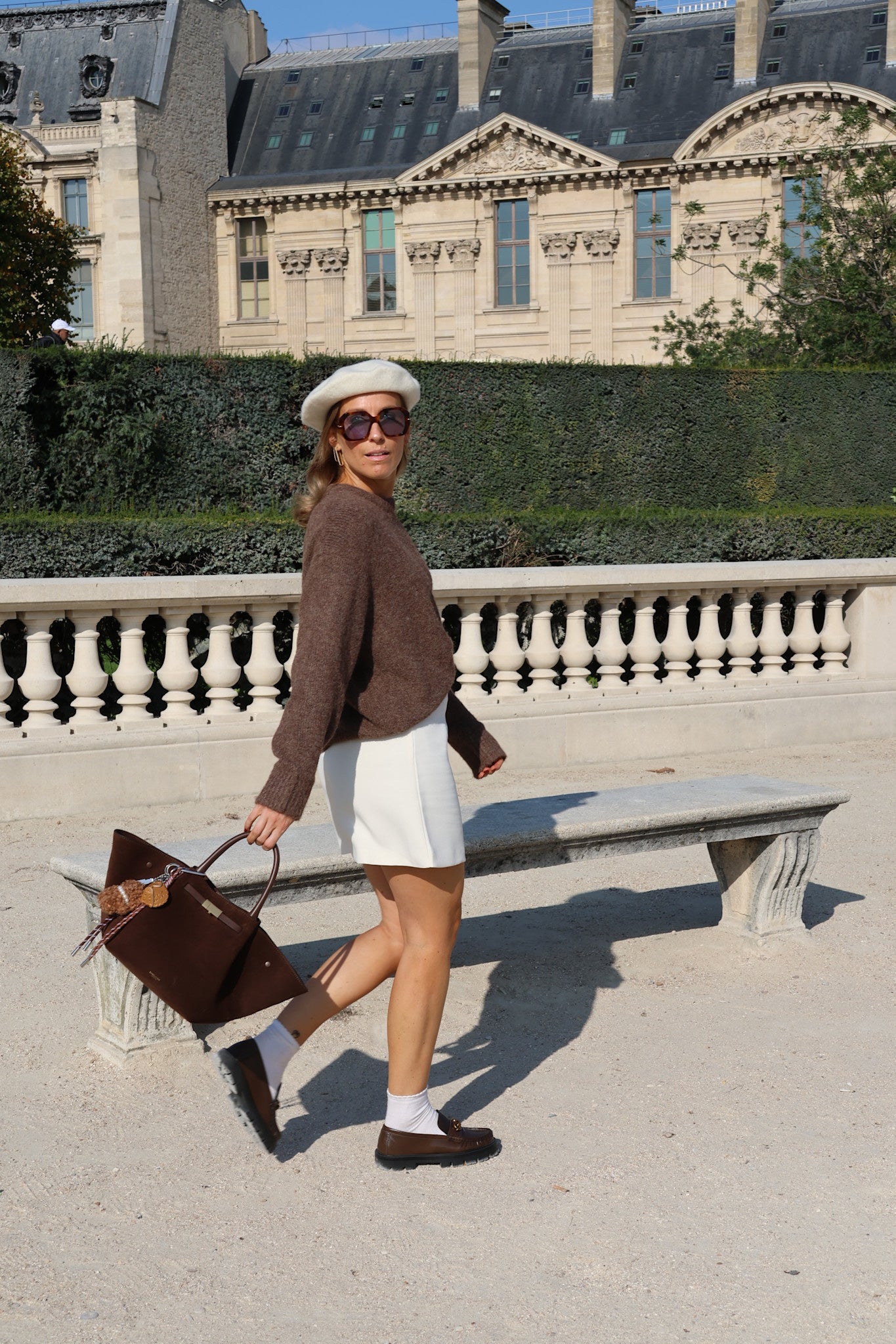 Alexia mini skirt cream