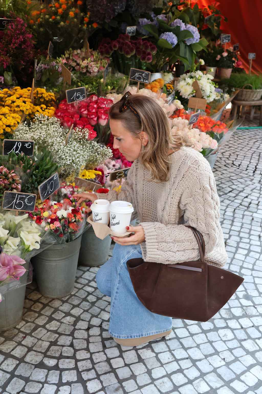 Marcella cable knit beige
